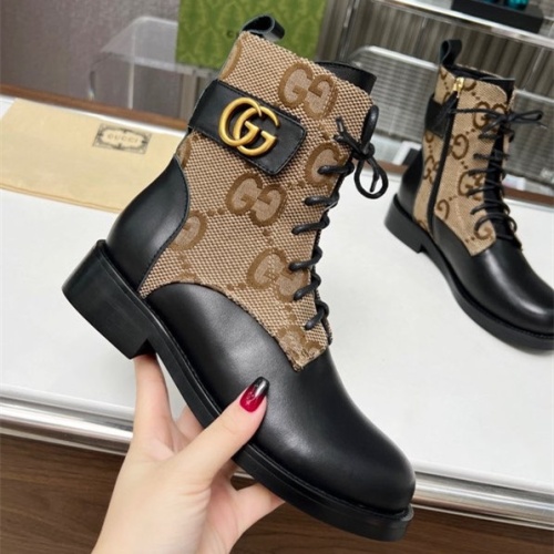 Cheap Gucci Boots For Women #1258810 Replica Wholesale [$102.00 USD] [ITEM#1258810] on Replica Gucci Boots