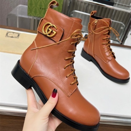 Cheap Gucci Boots For Women #1258811 Replica Wholesale [$105.00 USD] [ITEM#1258811] on Replica Gucci Boots