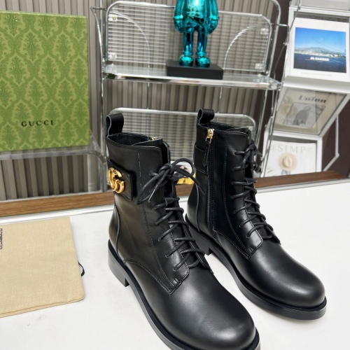 Cheap Gucci Boots For Women #1258812 Replica Wholesale [$105.00 USD] [ITEM#1258812] on Replica Gucci Boots