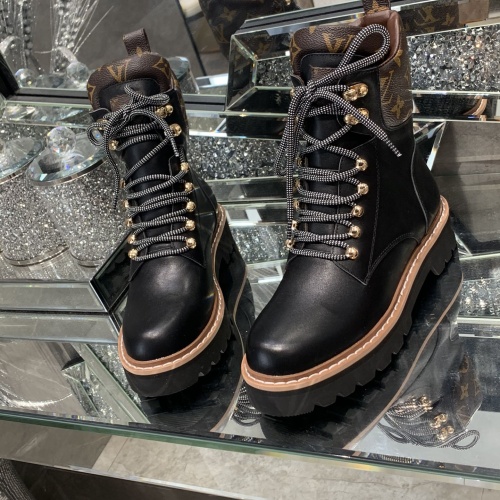 Cheap Louis Vuitton Boots For Women #1258815 Replica Wholesale [$115.00 USD] [ITEM#1258815] on Replica Louis Vuitton Boots