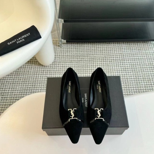 Cheap Yves Saint Laurent YSL Flat Shoes For Women #1258912 Replica Wholesale [$108.00 USD] [ITEM#1258912] on Replica Yves Saint Laurent YSL Flat Shoes