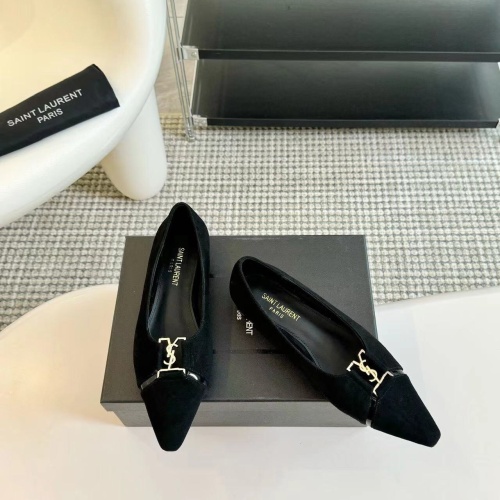 Cheap Yves Saint Laurent YSL Flat Shoes For Women #1258912 Replica Wholesale [$108.00 USD] [ITEM#1258912] on Replica Yves Saint Laurent YSL Flat Shoes