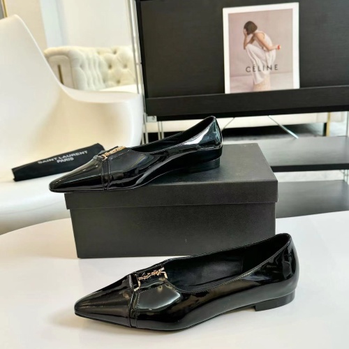 Cheap Yves Saint Laurent YSL Flat Shoes For Women #1258913 Replica Wholesale [$108.00 USD] [ITEM#1258913] on Replica Yves Saint Laurent YSL Flat Shoes