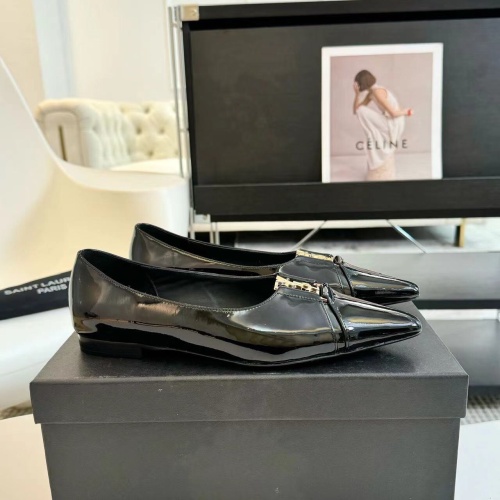 Cheap Yves Saint Laurent YSL Flat Shoes For Women #1258913 Replica Wholesale [$108.00 USD] [ITEM#1258913] on Replica Yves Saint Laurent YSL Flat Shoes