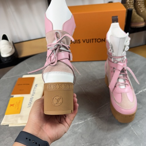 Cheap Louis Vuitton Boots For Women #1258923 Replica Wholesale [$130.00 USD] [ITEM#1258923] on Replica Louis Vuitton Boots