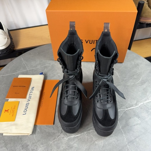 Cheap Louis Vuitton Boots For Women #1258931 Replica Wholesale [$130.00 USD] [ITEM#1258931] on Replica Louis Vuitton Boots