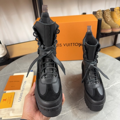 Cheap Louis Vuitton Boots For Women #1258931 Replica Wholesale [$130.00 USD] [ITEM#1258931] on Replica Louis Vuitton Boots