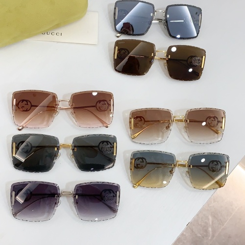 Cheap Gucci AAA Quality Sunglasses #1258946 Replica Wholesale [$64.00 USD] [ITEM#1258946] on Replica Gucci AAA Quality Sunglasses