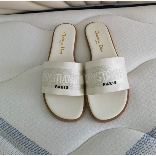 Cheap Christian Dior Slippers For Women #1258984 Replica Wholesale [$80.00 USD] [ITEM#1258984] on Replica Christian Dior Slippers