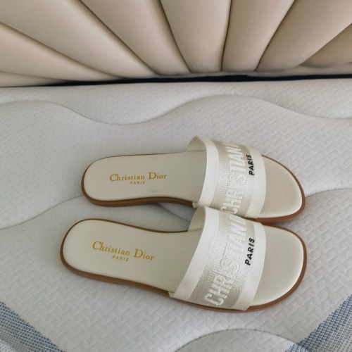 Cheap Christian Dior Slippers For Women #1258984 Replica Wholesale [$80.00 USD] [ITEM#1258984] on Replica Christian Dior Slippers