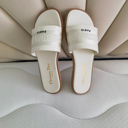 Cheap Christian Dior Slippers For Women #1258984 Replica Wholesale [$80.00 USD] [ITEM#1258984] on Replica Christian Dior Slippers