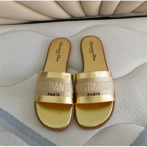 Cheap Christian Dior Slippers For Women #1258985 Replica Wholesale [$80.00 USD] [ITEM#1258985] on Replica Christian Dior Slippers