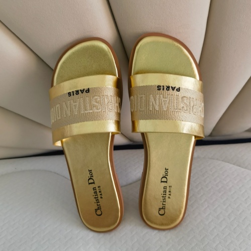 Cheap Christian Dior Slippers For Women #1258985 Replica Wholesale [$80.00 USD] [ITEM#1258985] on Replica Christian Dior Slippers