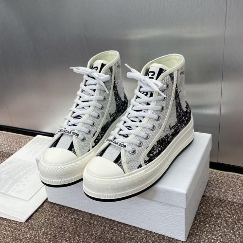 Cheap Christian Dior High Top Shoes For Women #1259048 Replica Wholesale [$105.00 USD] [ITEM#1259048] on Replica Christian Dior High Top Shoes