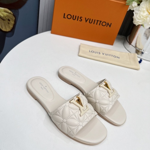 Cheap Louis Vuitton Slippers For Women #1259063 Replica Wholesale [$85.00 USD] [ITEM#1259063] on Replica Louis Vuitton Slippers