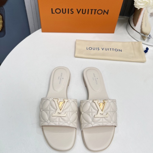 Cheap Louis Vuitton Slippers For Women #1259063 Replica Wholesale [$85.00 USD] [ITEM#1259063] on Replica Louis Vuitton Slippers