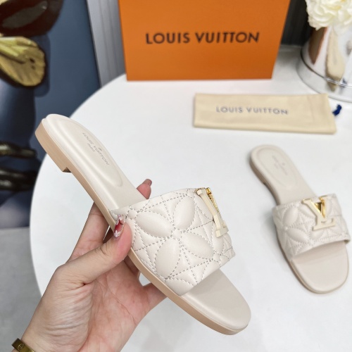 Cheap Louis Vuitton Slippers For Women #1259063 Replica Wholesale [$85.00 USD] [ITEM#1259063] on Replica Louis Vuitton Slippers