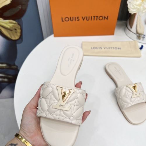 Cheap Louis Vuitton Slippers For Women #1259063 Replica Wholesale [$85.00 USD] [ITEM#1259063] on Replica Louis Vuitton Slippers