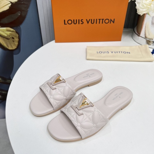 Cheap Louis Vuitton Slippers For Women #1259064 Replica Wholesale [$85.00 USD] [ITEM#1259064] on Replica Louis Vuitton Slippers