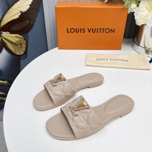 Cheap Louis Vuitton Slippers For Women #1259065 Replica Wholesale [$85.00 USD] [ITEM#1259065] on Replica Louis Vuitton Slippers