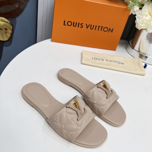 Cheap Louis Vuitton Slippers For Women #1259065 Replica Wholesale [$85.00 USD] [ITEM#1259065] on Replica Louis Vuitton Slippers