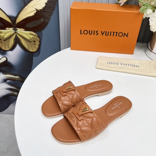 Cheap Louis Vuitton Slippers For Women #1259067 Replica Wholesale [$85.00 USD] [ITEM#1259067] on Replica Louis Vuitton Slippers