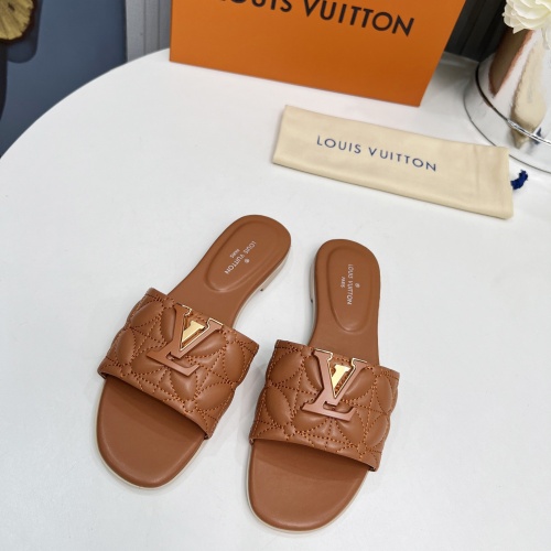 Cheap Louis Vuitton Slippers For Women #1259067 Replica Wholesale [$85.00 USD] [ITEM#1259067] on Replica Louis Vuitton Slippers