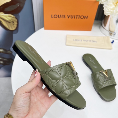 Cheap Louis Vuitton Slippers For Women #1259071 Replica Wholesale [$85.00 USD] [ITEM#1259071] on Replica Louis Vuitton Slippers