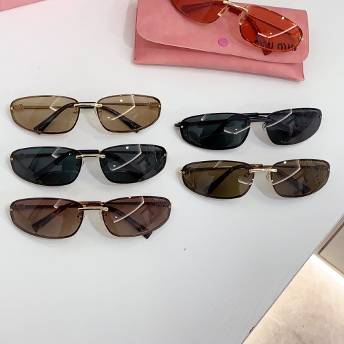 Cheap MIU MIU AAA Quality Sunglasses #1259073 Replica Wholesale [$60.00 USD] [ITEM#1259073] on Replica MIU MIU AAA Sunglasses