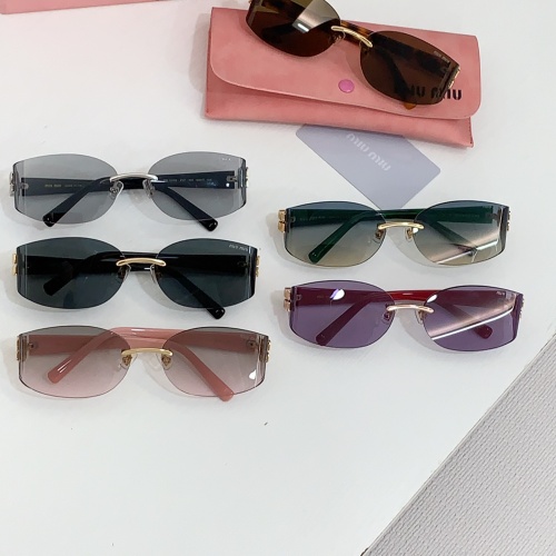 Cheap MIU MIU AAA Quality Sunglasses #1259088 Replica Wholesale [$64.00 USD] [ITEM#1259088] on Replica MIU MIU AAA Sunglasses