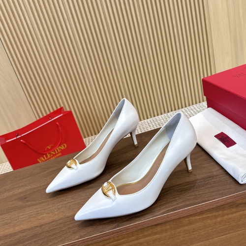 Cheap Valentino High-Heeled Shoes For Women #1259169 Replica Wholesale [$102.00 USD] [ITEM#1259169] on Replica Valentino High-Heeled Shoes