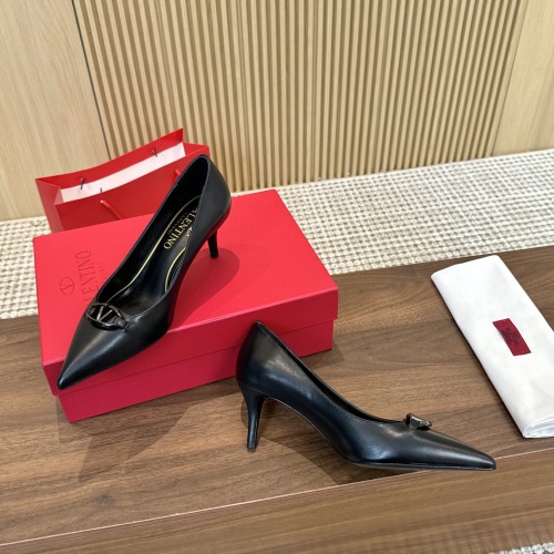 Cheap Valentino High-Heeled Shoes For Women #1259179 Replica Wholesale [$102.00 USD] [ITEM#1259179] on Replica Valentino High-Heeled Shoes