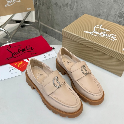 Cheap Christian Louboutin Leather Shoes For Women #1259191 Replica Wholesale [$105.00 USD] [ITEM#1259191] on Replica Christian Louboutin Leather Shoes