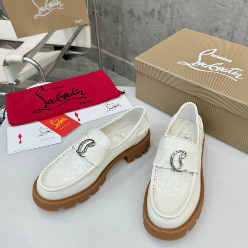 Cheap Christian Louboutin Leather Shoes For Women #1259193 Replica Wholesale [$105.00 USD] [ITEM#1259193] on Replica Christian Louboutin Leather Shoes