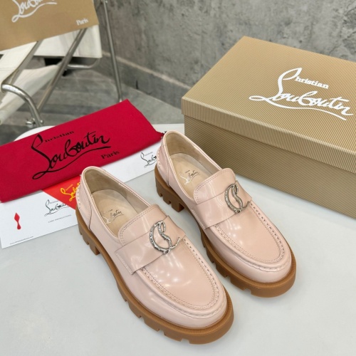 Cheap Christian Louboutin Leather Shoes For Women #1259194 Replica Wholesale [$105.00 USD] [ITEM#1259194] on Replica Christian Louboutin Leather Shoes