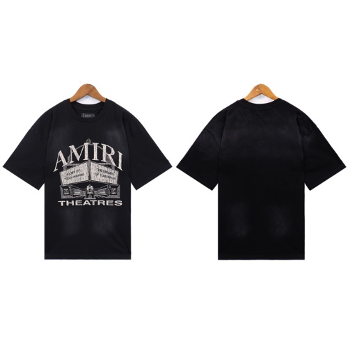 Cheap Amiri T-Shirts Short Sleeved For Unisex #1259197 Replica Wholesale [$34.00 USD] [ITEM#1259197] on Replica Amiri T-Shirts