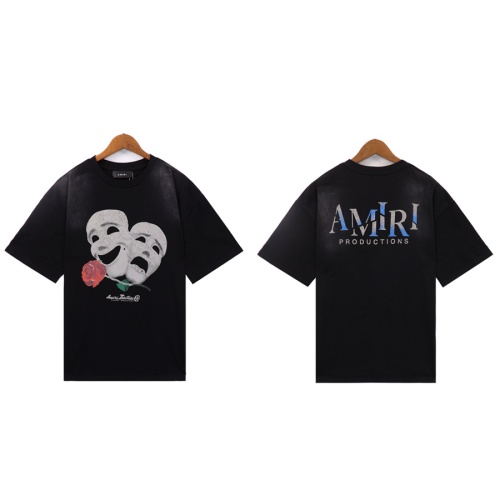 Cheap Amiri T-Shirts Short Sleeved For Unisex #1259198 Replica Wholesale [$36.00 USD] [ITEM#1259198] on Replica Amiri T-Shirts