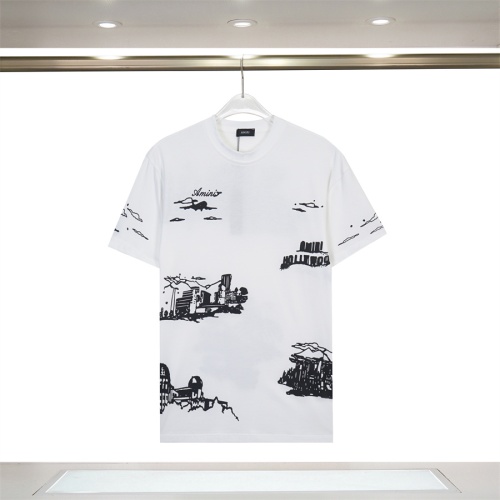 Cheap Amiri T-Shirts Short Sleeved For Unisex #1259199 Replica Wholesale [$34.00 USD] [ITEM#1259199] on Replica Amiri T-Shirts