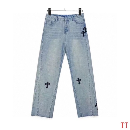 Cheap Chrome Hearts Jeans For Men #1259388 Replica Wholesale [$48.00 USD] [ITEM#1259388] on Replica Chrome Hearts Jeans