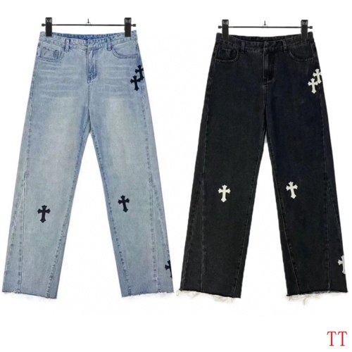 Cheap Chrome Hearts Jeans For Men #1259388 Replica Wholesale [$48.00 USD] [ITEM#1259388] on Replica Chrome Hearts Jeans