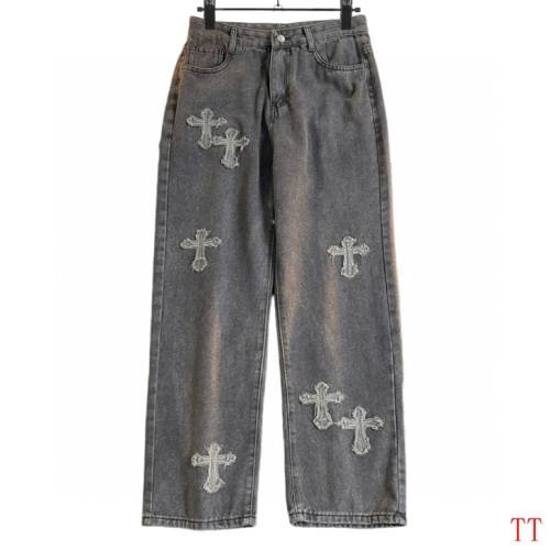 Cheap Chrome Hearts Jeans For Men #1259391 Replica Wholesale [$45.00 USD] [ITEM#1259391] on Replica Chrome Hearts Jeans