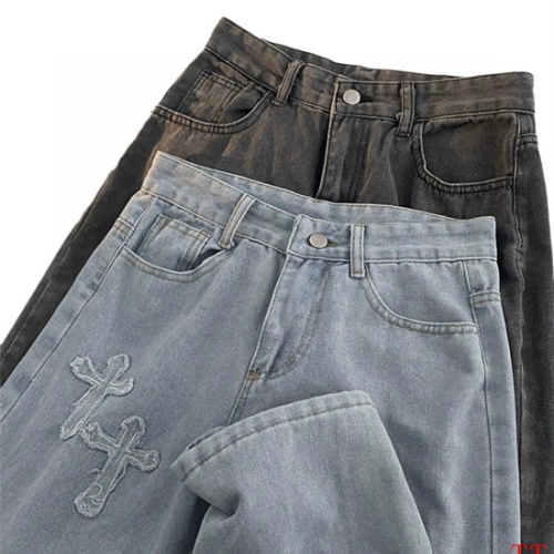 Cheap Chrome Hearts Jeans For Men #1259391 Replica Wholesale [$45.00 USD] [ITEM#1259391] on Replica Chrome Hearts Jeans