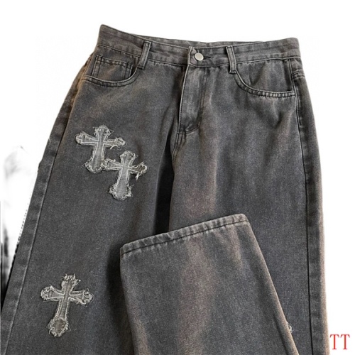 Cheap Chrome Hearts Jeans For Men #1259391 Replica Wholesale [$45.00 USD] [ITEM#1259391] on Replica Chrome Hearts Jeans