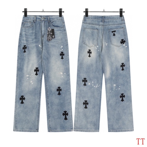 Cheap Chrome Hearts Jeans For Men #1259394 Replica Wholesale [$48.00 USD] [ITEM#1259394] on Replica Chrome Hearts Jeans