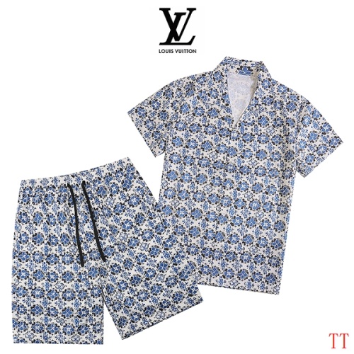 Cheap Louis Vuitton LV Tracksuits Short Sleeved For Men #1259406 Replica Wholesale [$52.00 USD] [ITEM#1259406] on Replica Louis Vuitton LV Tracksuits