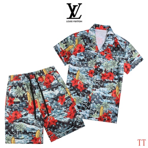 Cheap Louis Vuitton LV Tracksuits Short Sleeved For Men #1259408 Replica Wholesale [$52.00 USD] [ITEM#1259408] on Replica Louis Vuitton LV Tracksuits