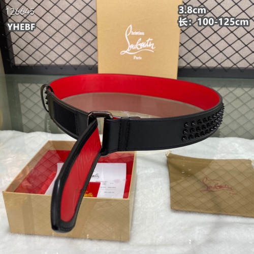 Cheap Christian Louboutin CL AAA Quality Belts For Men #1259422 Replica Wholesale [$98.00 USD] [ITEM#1259422] on Replica Christian Louboutin CL AAA Quality Belts