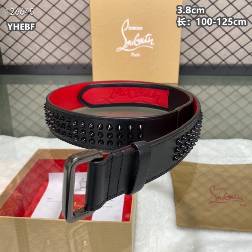 Cheap Christian Louboutin CL AAA Quality Belts For Men #1259422 Replica Wholesale [$98.00 USD] [ITEM#1259422] on Replica Christian Louboutin CL AAA Quality Belts