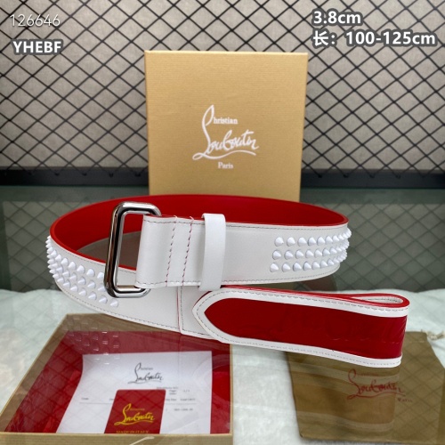 Cheap Christian Louboutin CL AAA Quality Belts For Men #1259423 Replica Wholesale [$98.00 USD] [ITEM#1259423] on Replica Christian Louboutin CL AAA Quality Belts