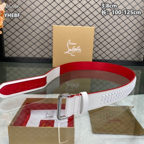 Cheap Christian Louboutin CL AAA Quality Belts For Men #1259423 Replica Wholesale [$98.00 USD] [ITEM#1259423] on Replica Christian Louboutin CL AAA Quality Belts